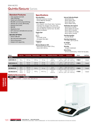 Thumbnail of document Data Sheet - Quintex/Secura Series